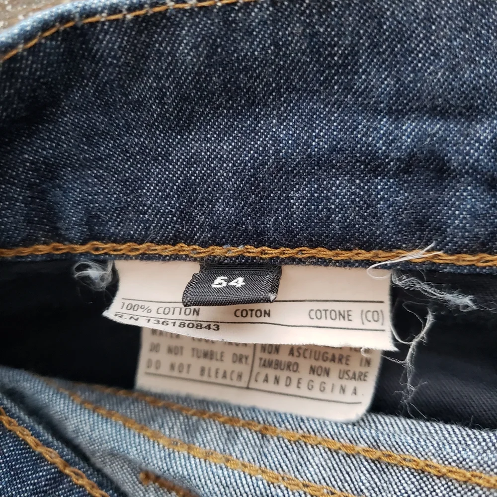 Salvatore Ferragamo Men's Bottom Fly Rare Straight Leg Jeans Size 54. - Picture 7 of 10